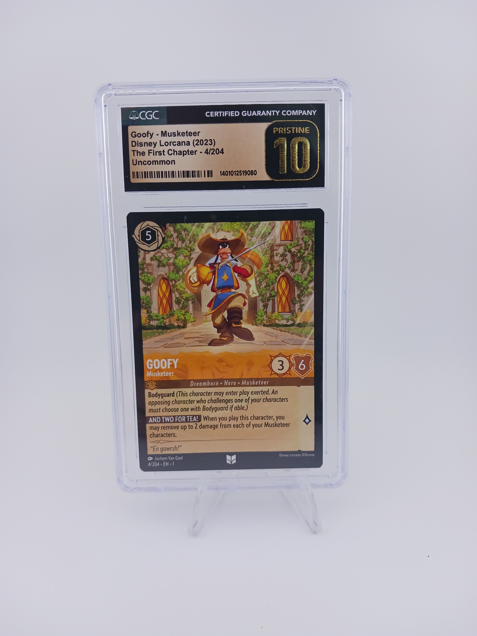 CGC 10 Lorcana Goofy Musketeer