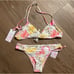 LOVESHACKFANCY X HURLEY - HIBISCUS REVERSIBLE CHEEKY BIKINI SET