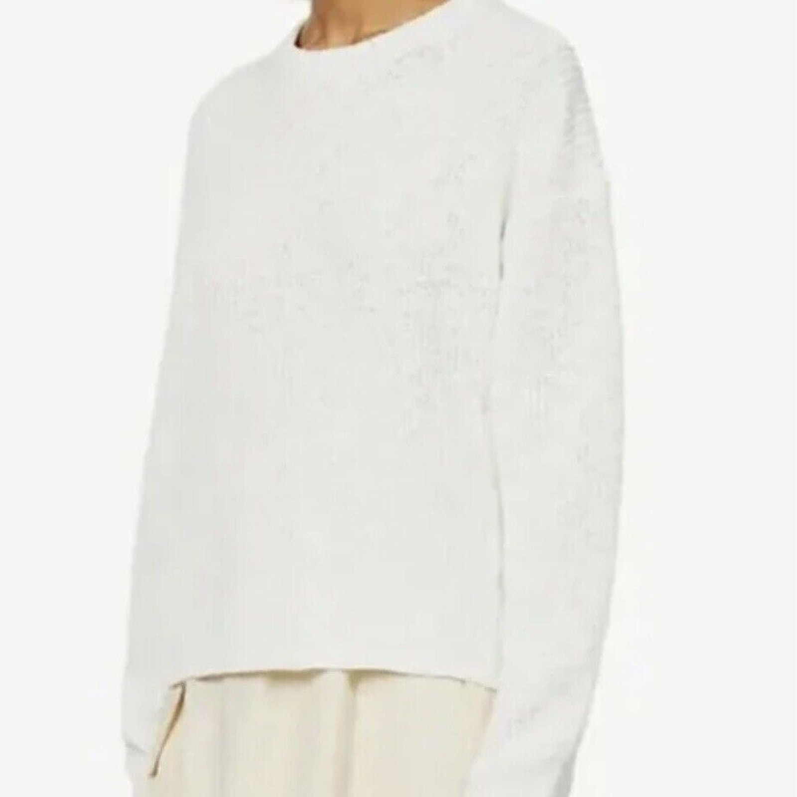 Samsoe Samsoe NWT Women's Zoey Crew Neck Sweater Antique White Size L