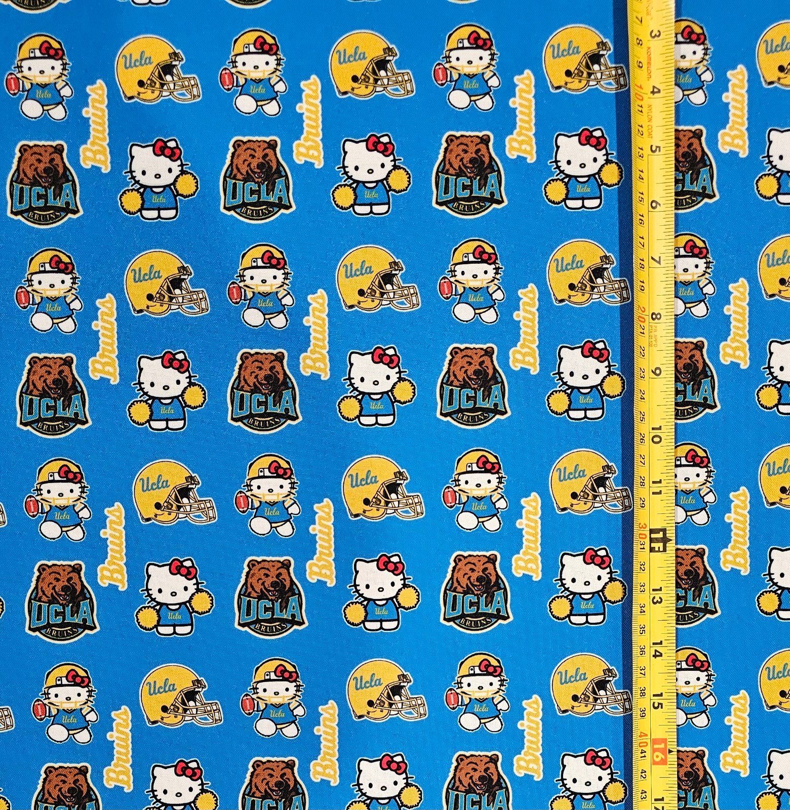 HELLO KITTY UCLA BRUINS FABRIC 1 YARD