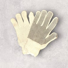 MCR Safety Pvc Dot String Knit Gloves Cotton Polyester Size Large Pack of 12