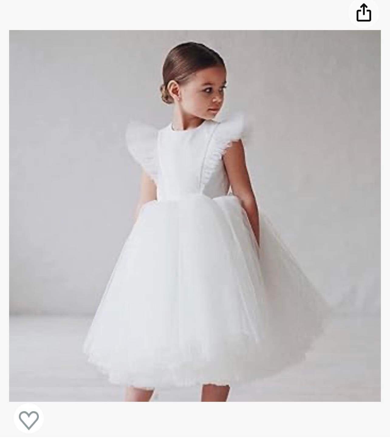 Toddler girl flower girl gown event tulle pageant dress