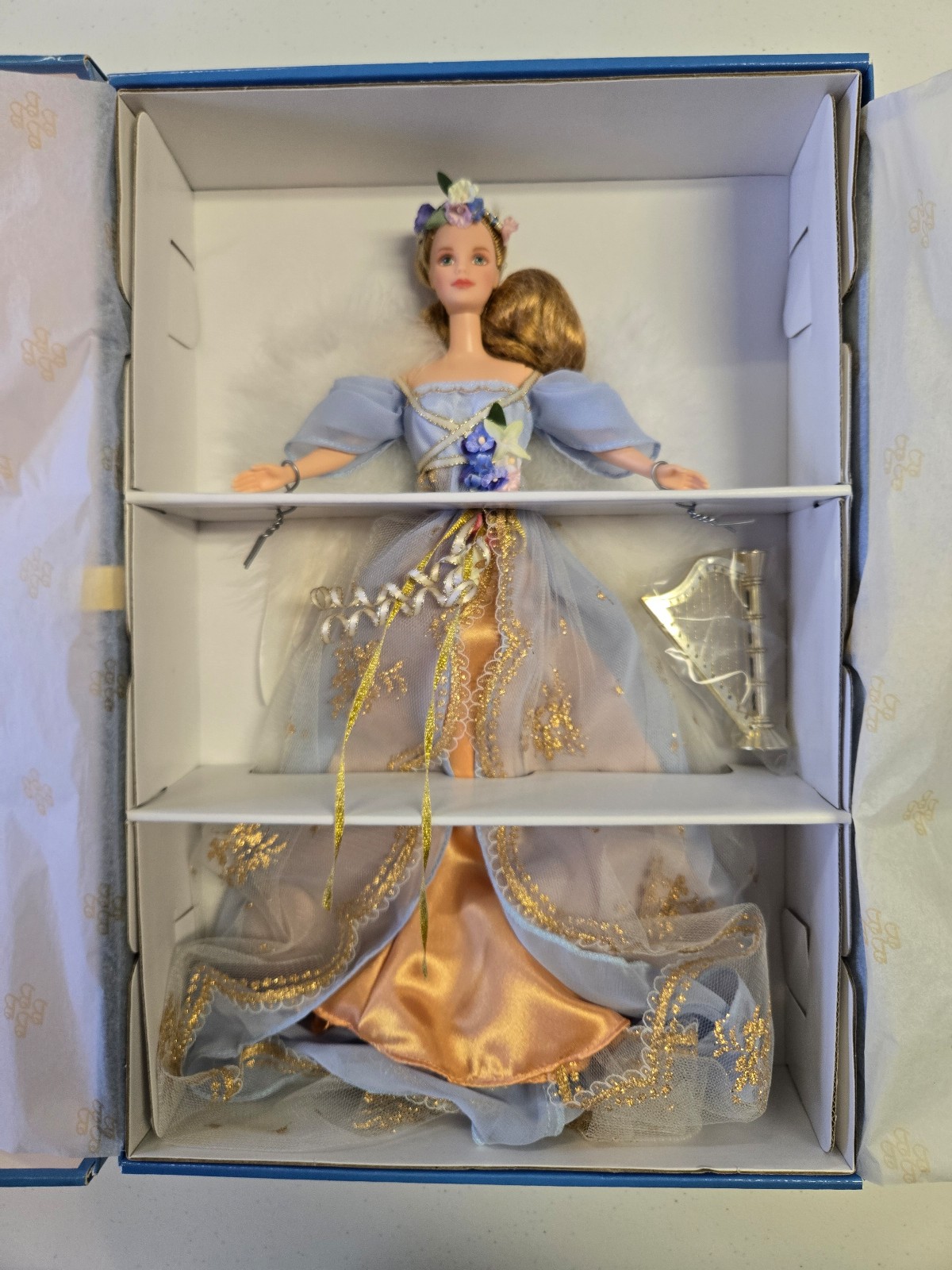 Vintage 1997 Harpist Angel Barbie