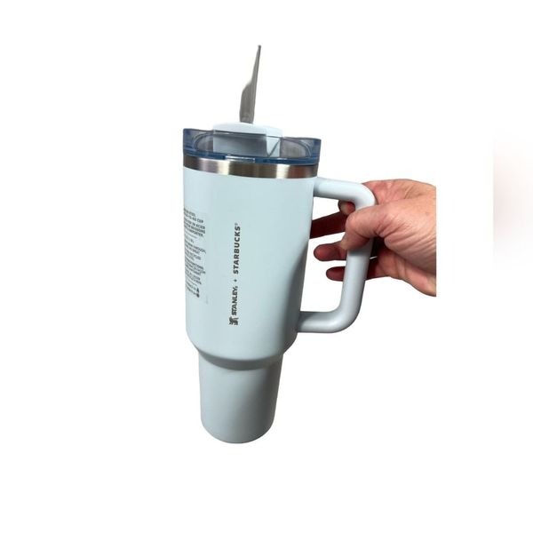 STANLEY 2024 Starbucks x Stanley Cup Spring Light Blue Tumbler 40 oz NEW