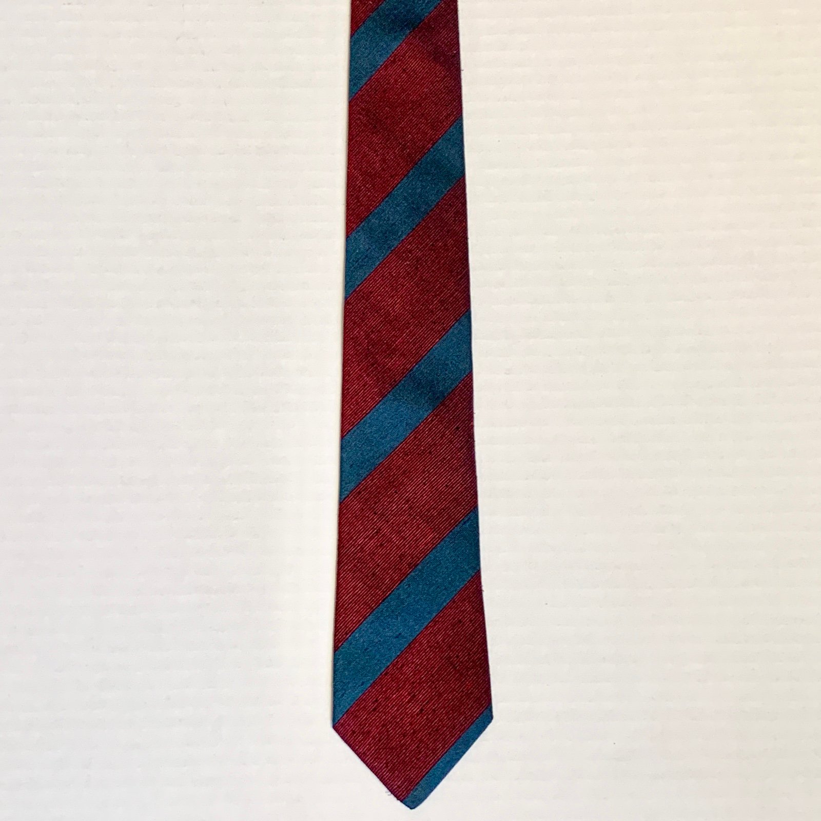 Vintage Missoni Silk Tie Striped Diagonal Stripe Necktie Italy Designer Woven