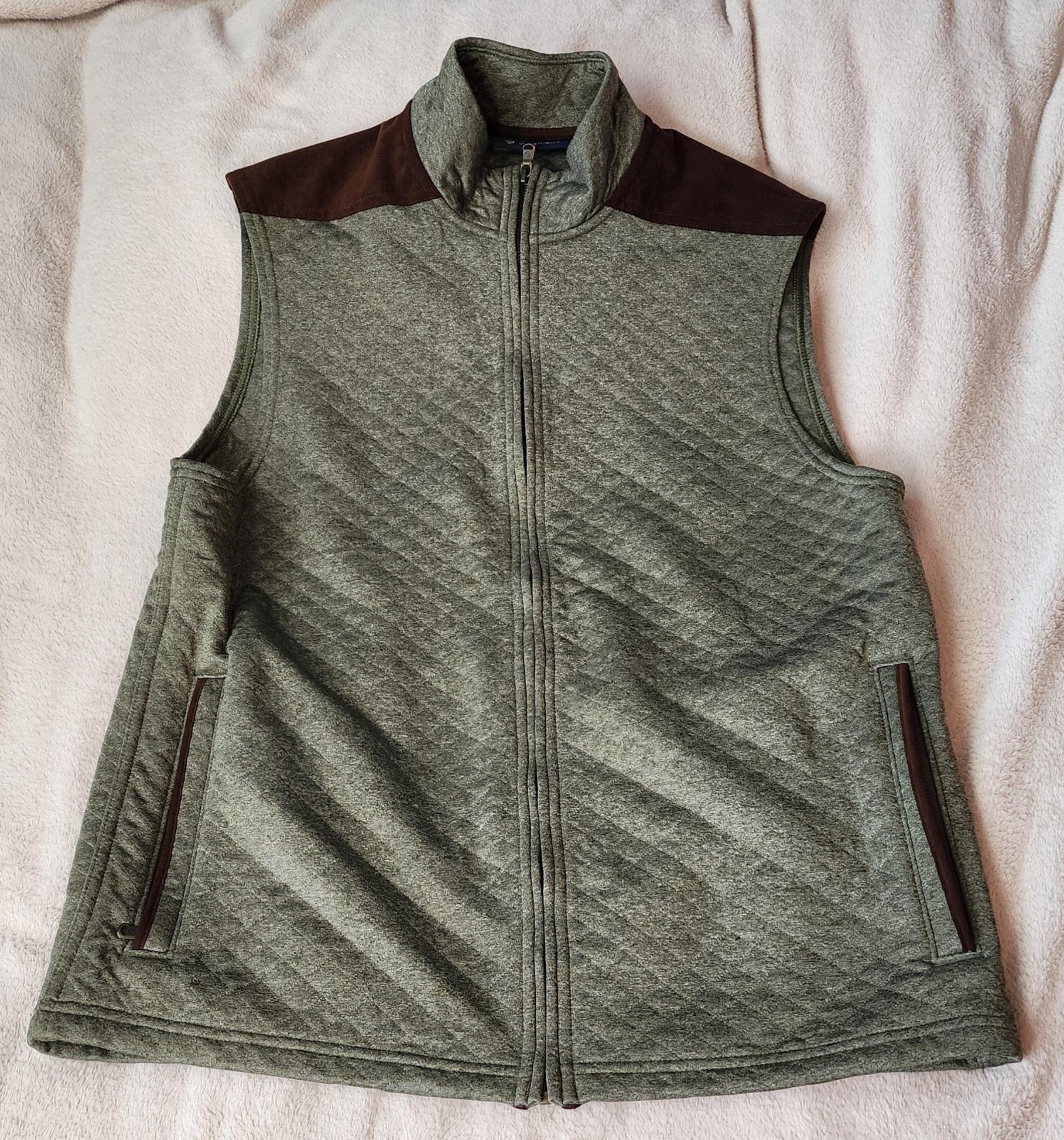 Daniel Cremieux's quilted vest green and brown size medium