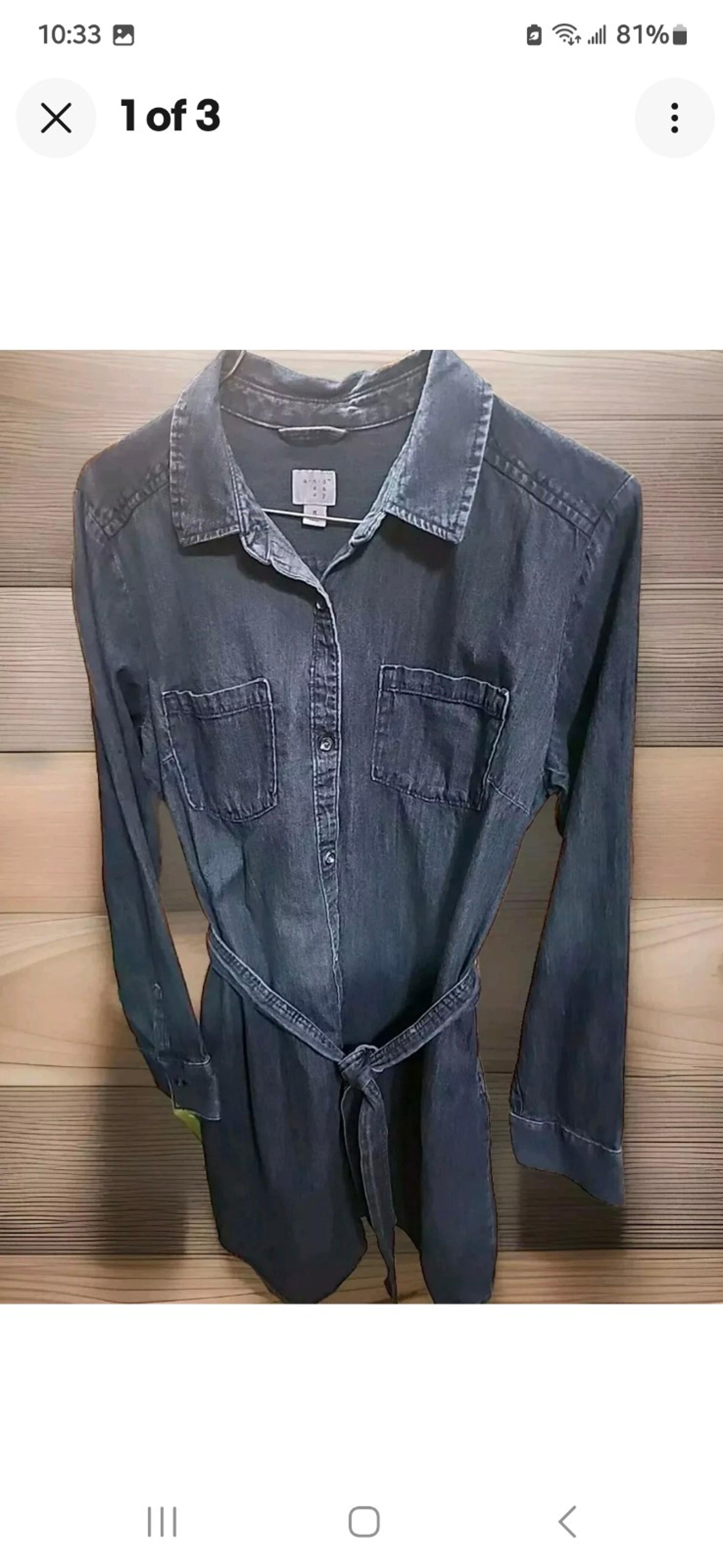 A New Day Denim Dress - Size Medium