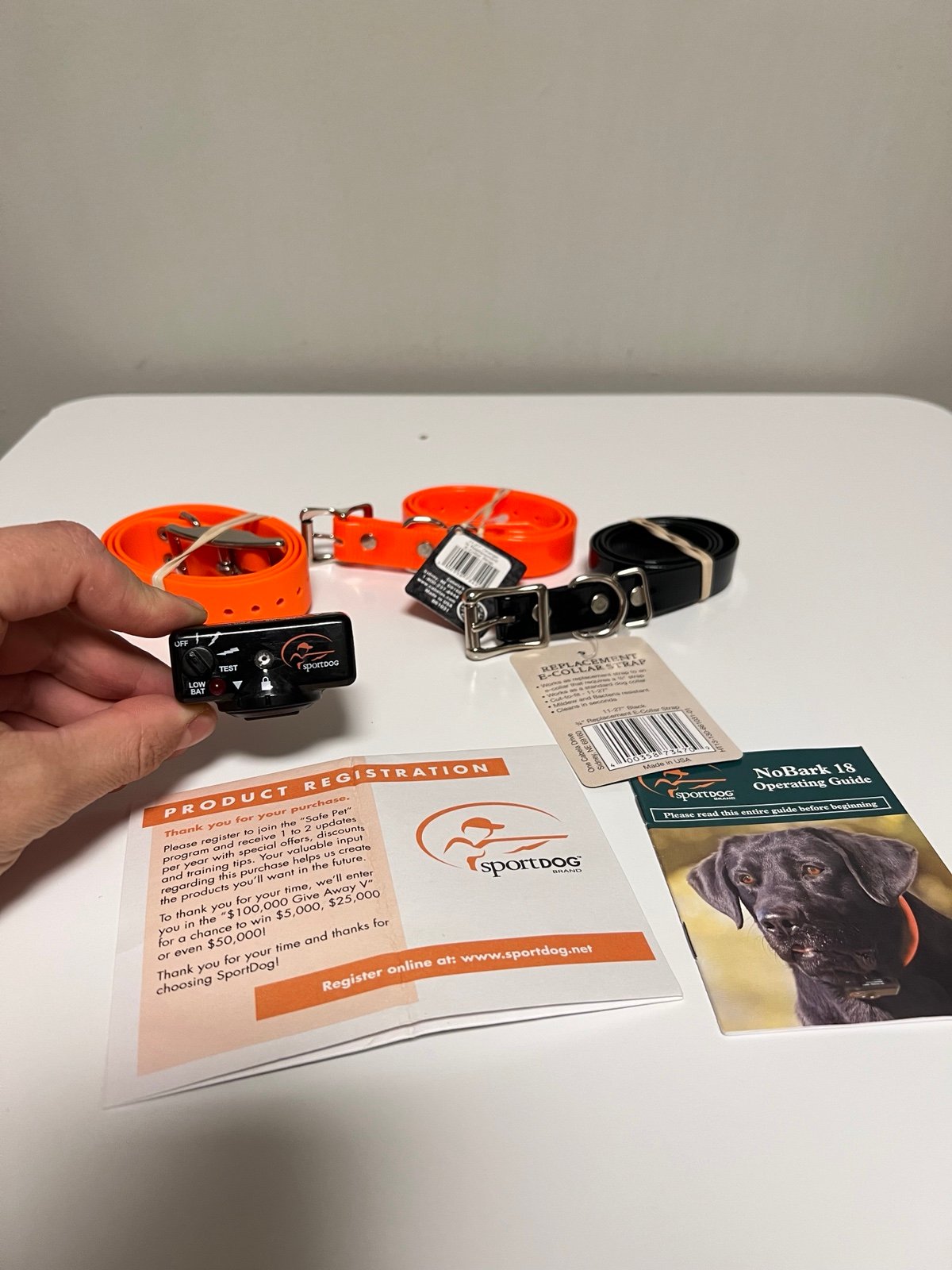 SportDOG DBC-100 Bark Training Collar NEEDS BATTERY