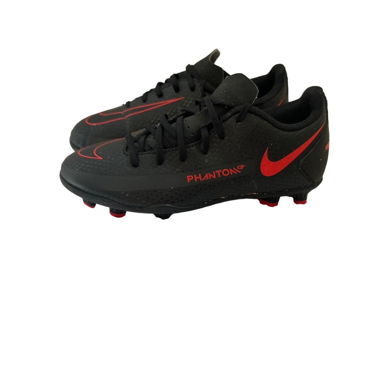 Nike Shoes Phantom GT Club Cleats Red Black Size Youth 1