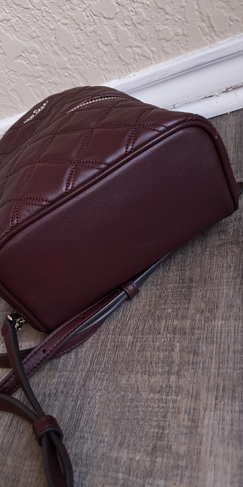 Kate Spade Natalia Convertible Mini Backpack Cherry shops Wood NWT