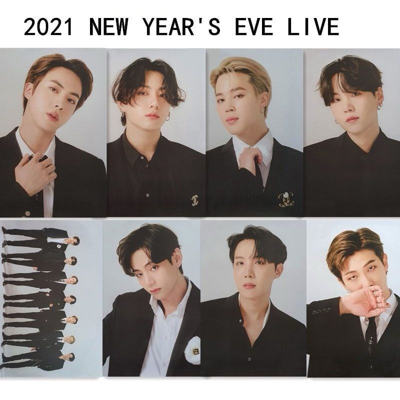 BTS 2021 New Year’s Eve live poster set