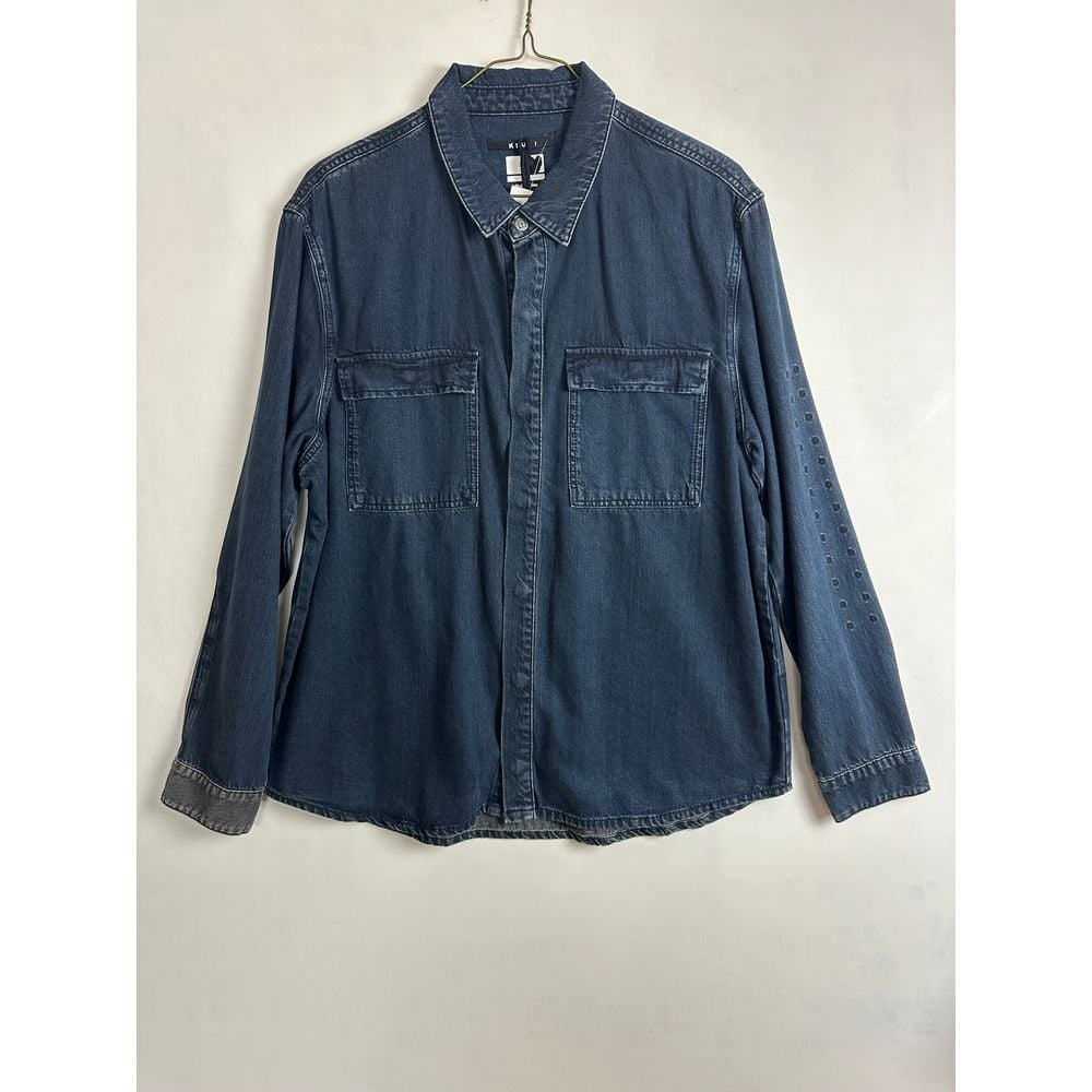 Ksubi Button Down Shirt Men's Large Denim Snap Button NWT