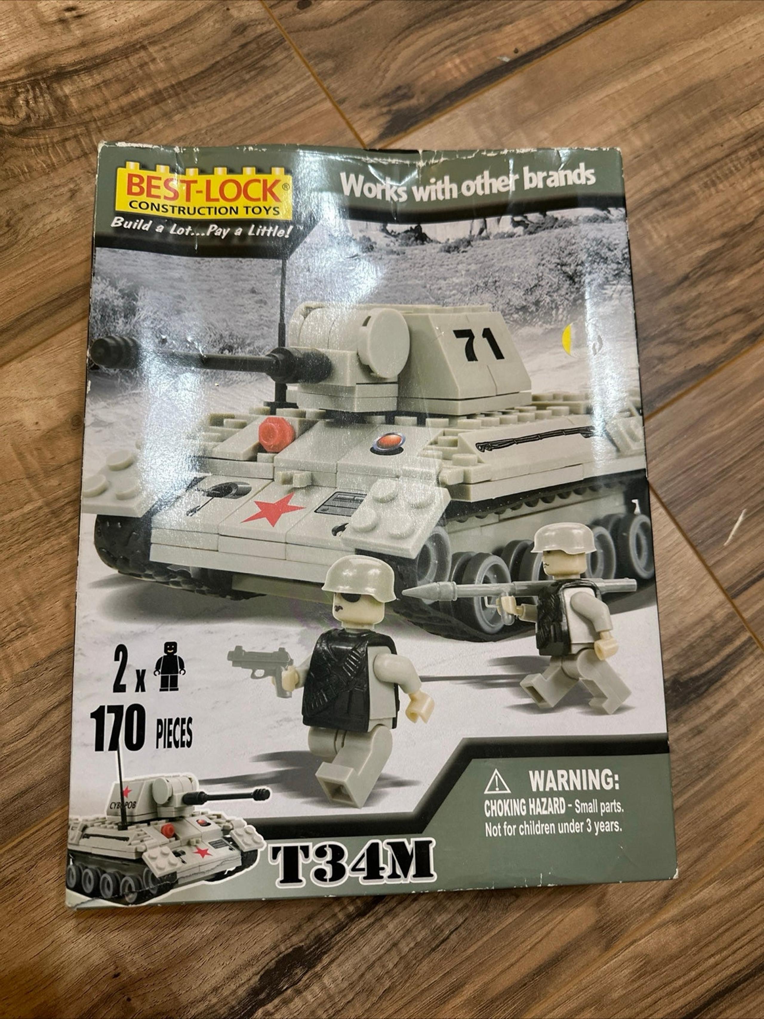 Best lock construction toys T34M 170 pieces