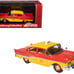 1958 Ford Custom 300 Taxi Cab Kind Taxi Co. Red and Yellow with Yellow
