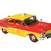 1958 Ford Custom 300 Taxi Cab Kind Taxi Co. Red and Yellow with Yellow