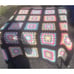 Handmade Crochet Afghan Granny Square Roseanne Style 68” X 45” Retro Vintage