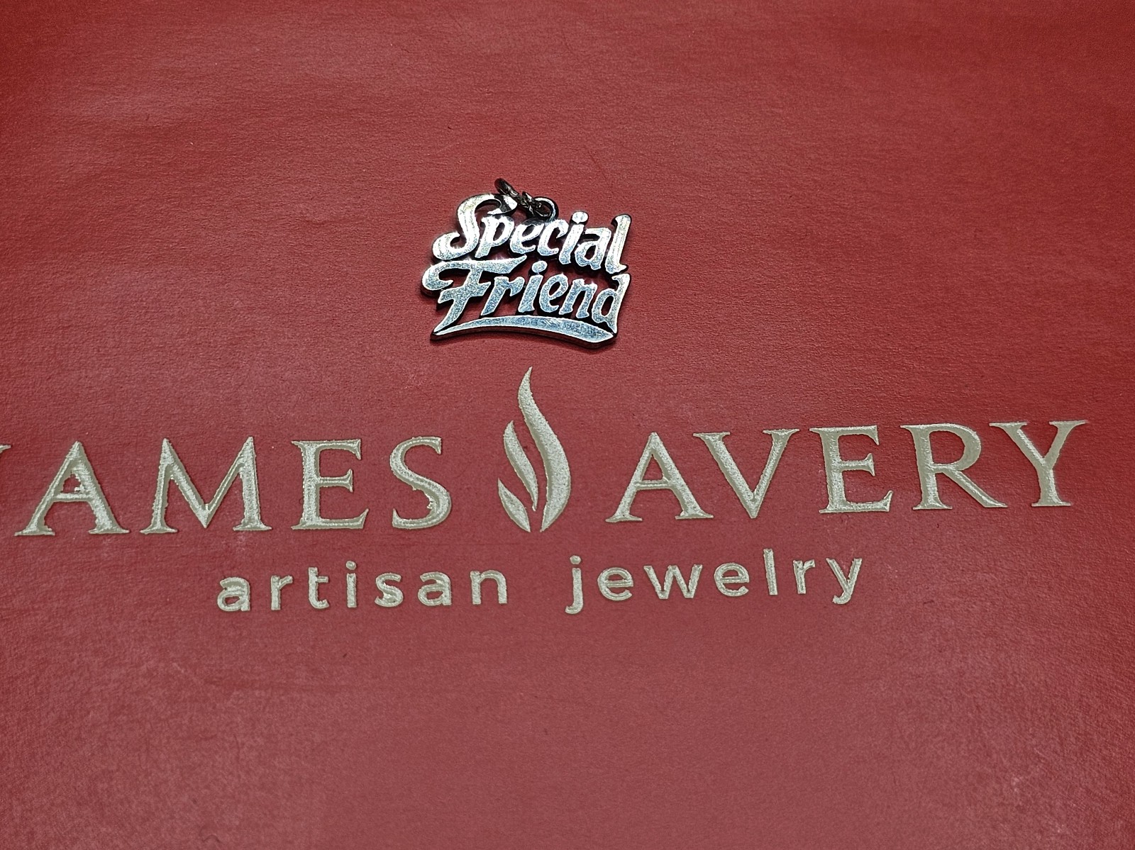 Retired James Avery Sterling Special friend charm/pendant