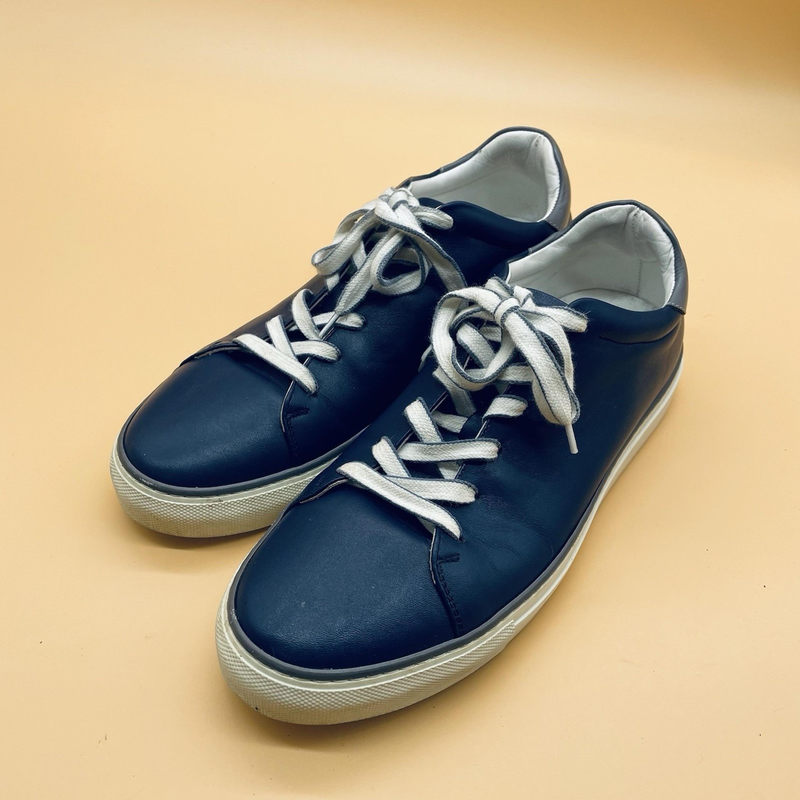M. GEMI The Palestra Womens Sneaker 42 EU / 11 US Navy Tumbled Italian Leather