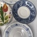 Vintage Mismatched China Dessert Cake Plates Mixed Patterns Blue Theme Set of 7