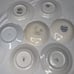 Vintage Mismatched China Dessert Cake Plates Mixed Patterns Blue Theme Set of 7