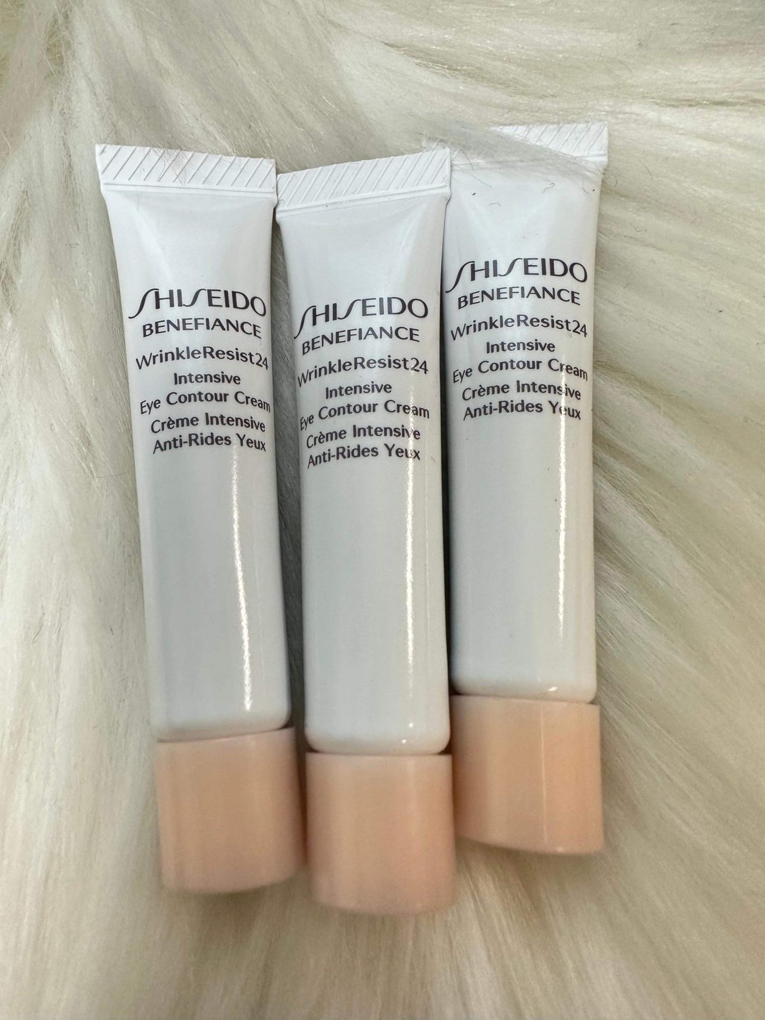 3xShiseido Benefiance Wrinkle Resist 24 Intensive Eye Contour Cream mini KK17
