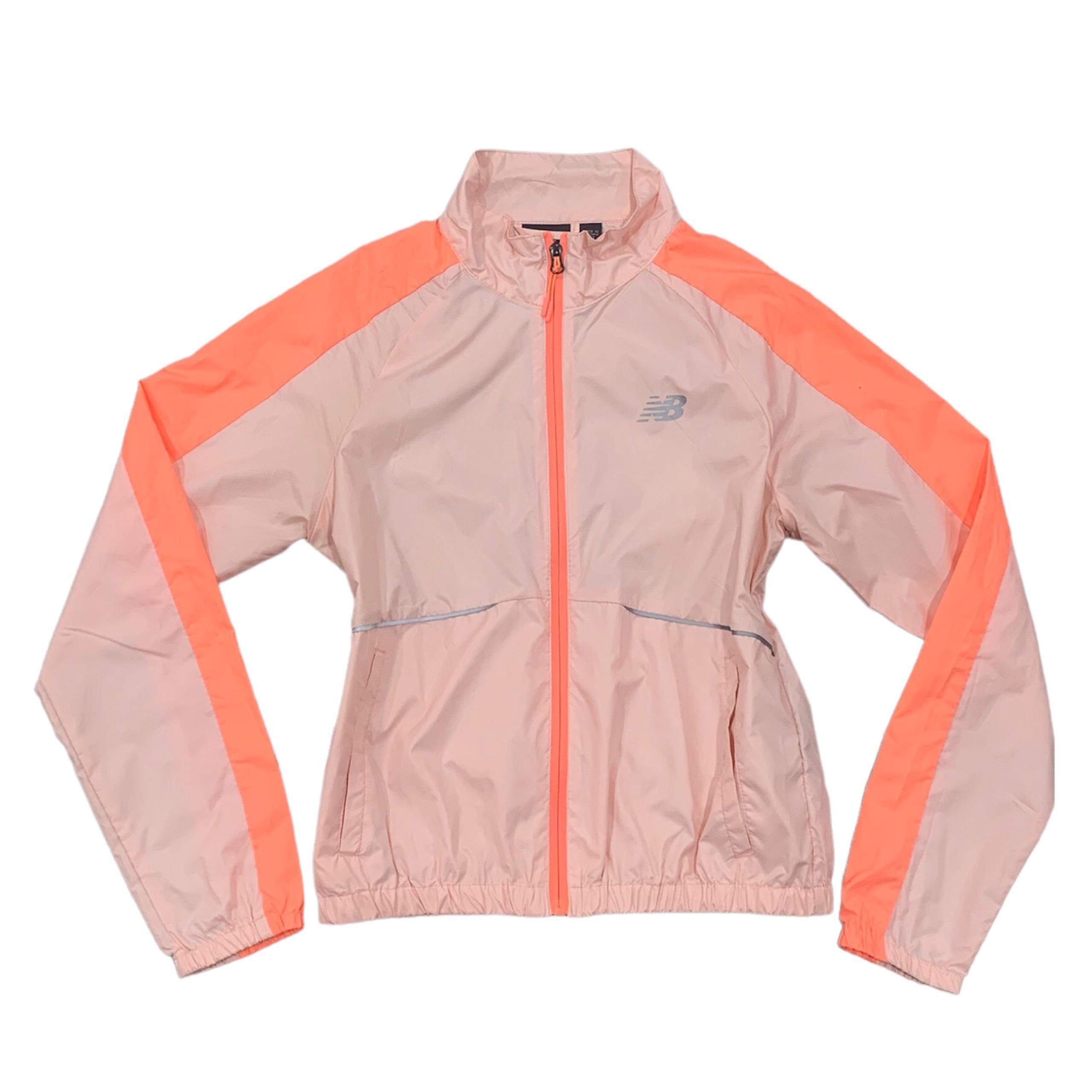 New Balance Pink/Orange Reflective Windbreaker Jacket