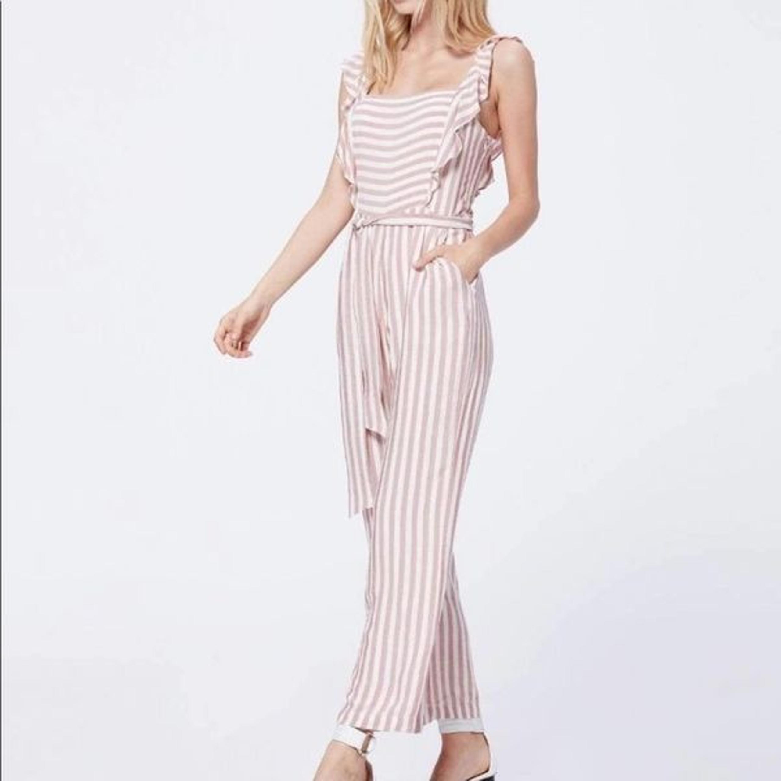 Paige | Marino Striped Sleeveless Jumpsuit