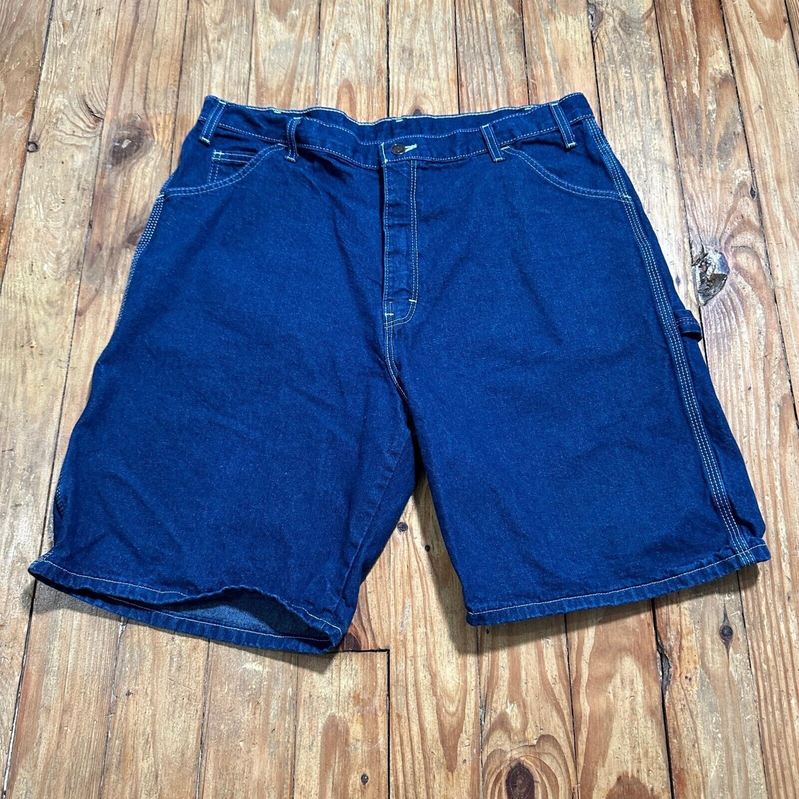 Dickies Denim Shorts Mens 38 Blue Baggy Work Streetwear 90s Y2K