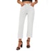 Trendy High Waisted Baggy Straight Leg Stretchy Denim Ankle Pants Cropped Jeans