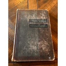 Plain English Handbook 1939 Harcover Vintage Book, Doodles, Graffiti, Burn (?)