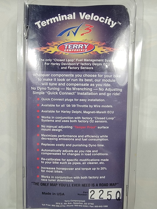 OEM NOS Terry Components Terminal Velocity 3 Fuel Management System #TV3-225Q