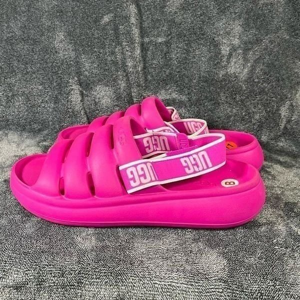 UGG Sport Yeah Slide Sandal - Taffy Pink New Women’s Sz 11 Removeable Strap