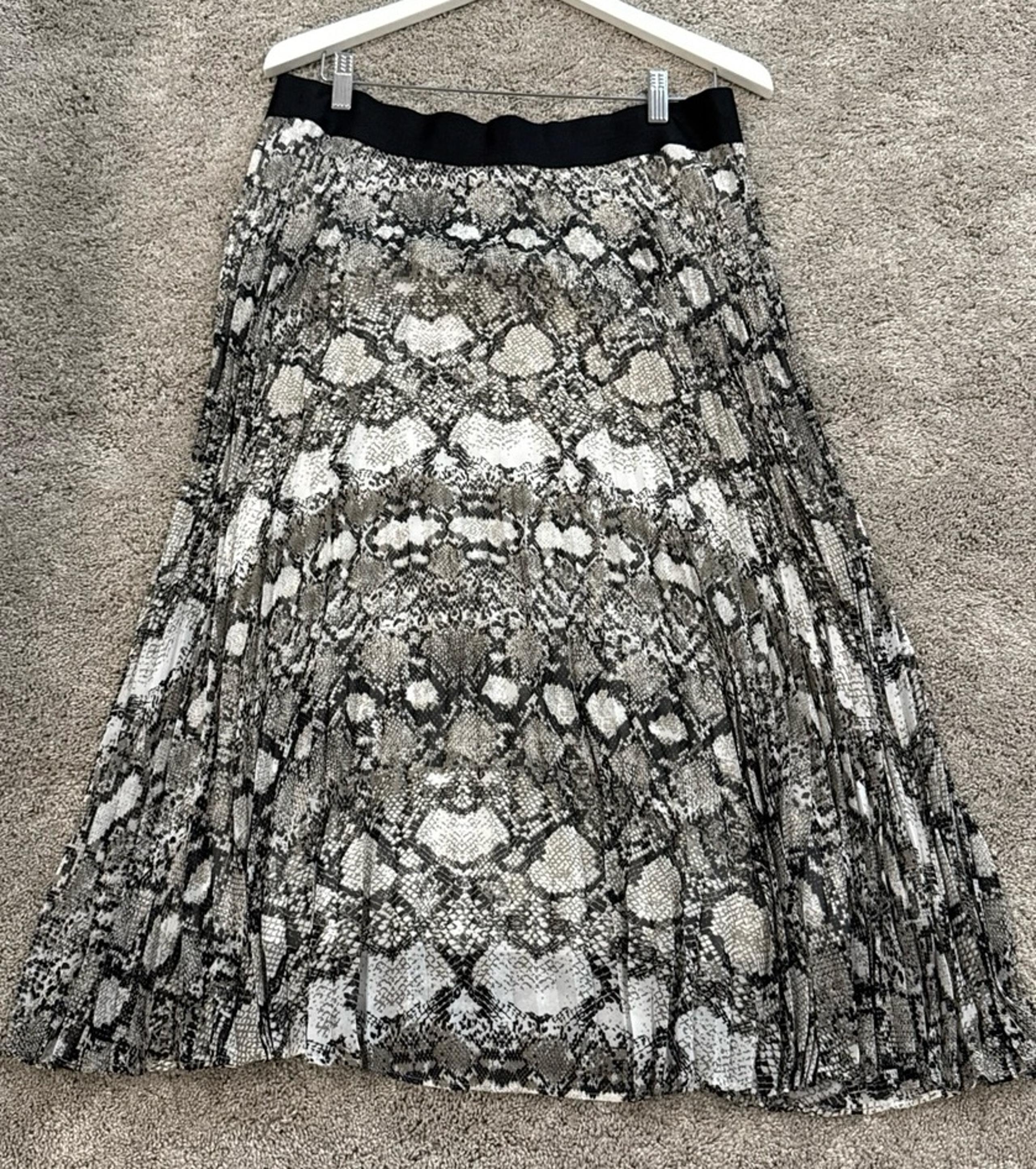 Snake Print Skirt