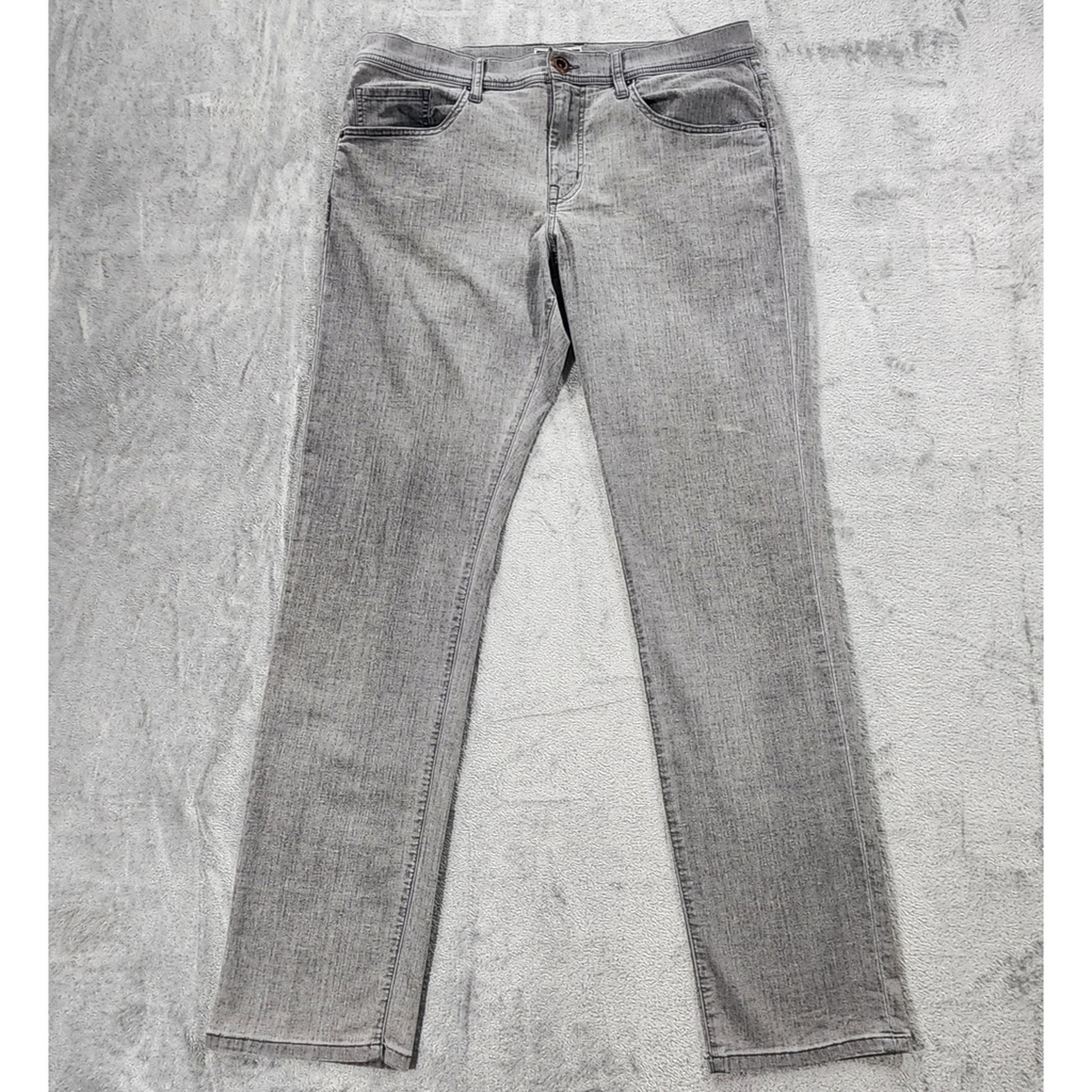Travis Mathew Jeans Mens 34 Gray Slim Fit Stretch Denim Casual Modern Pants