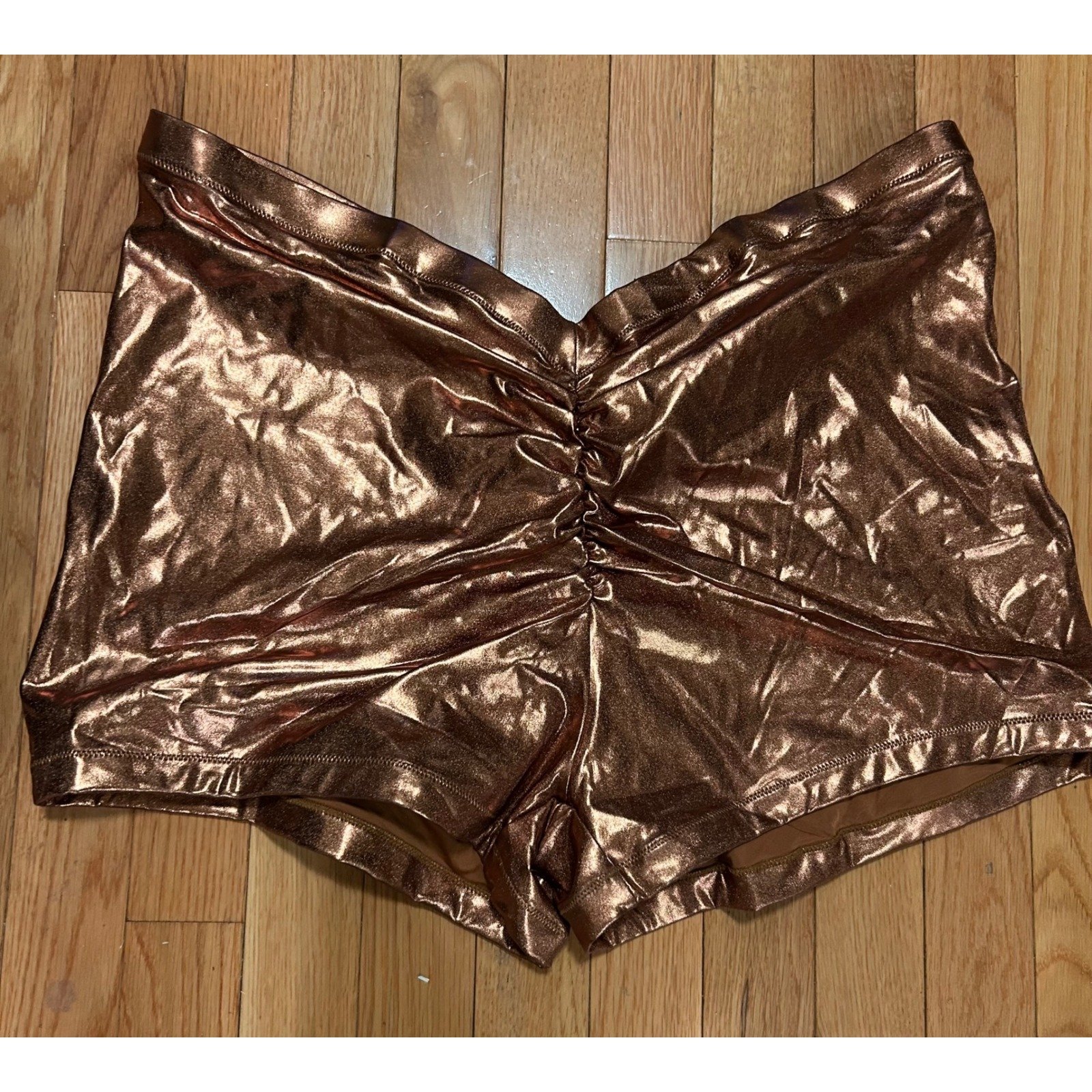 SKIMS METALLIC SWIM V-WAIST SHORT Size 3X Penny BO-SHO-2805