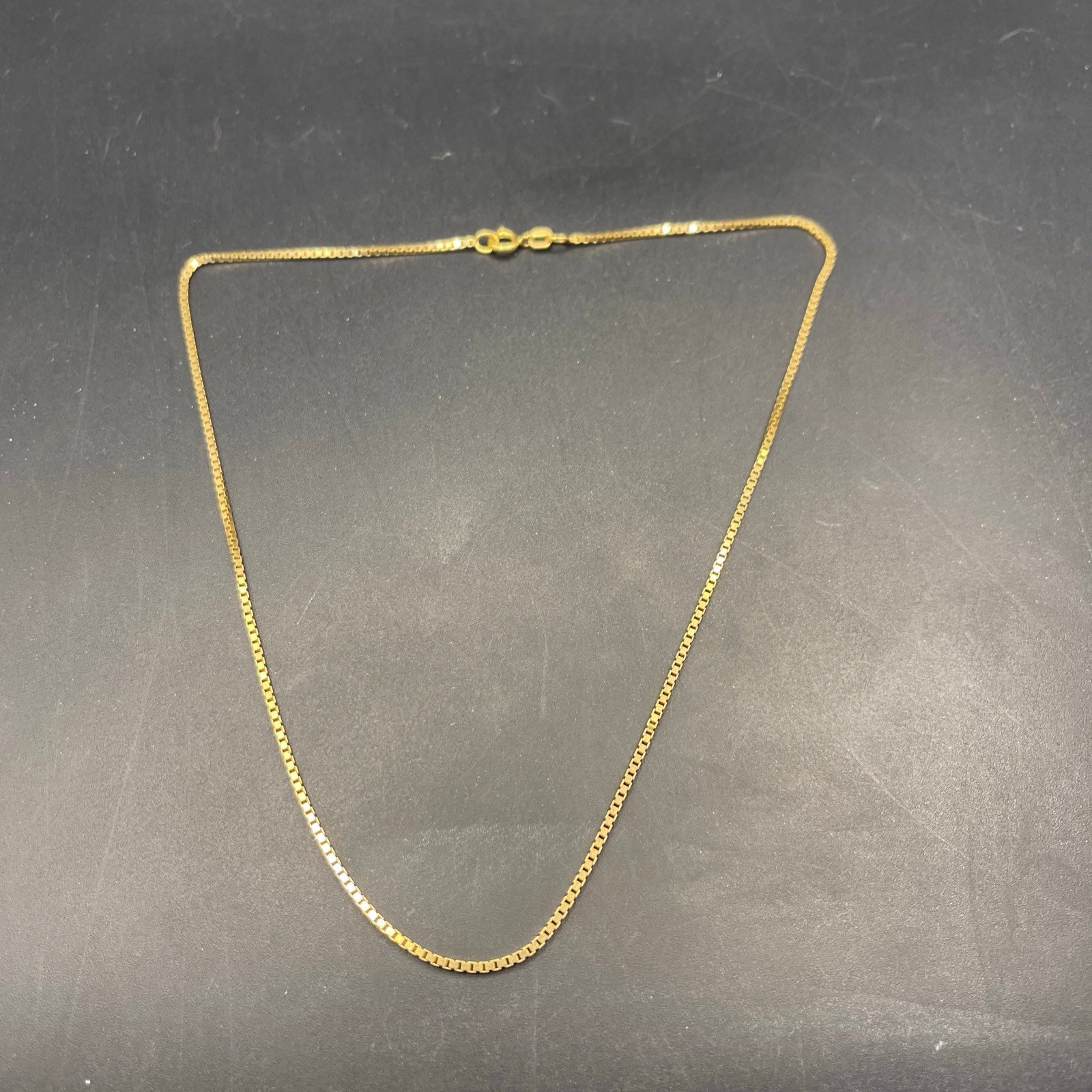Necklace Box Chain 14k 013124@