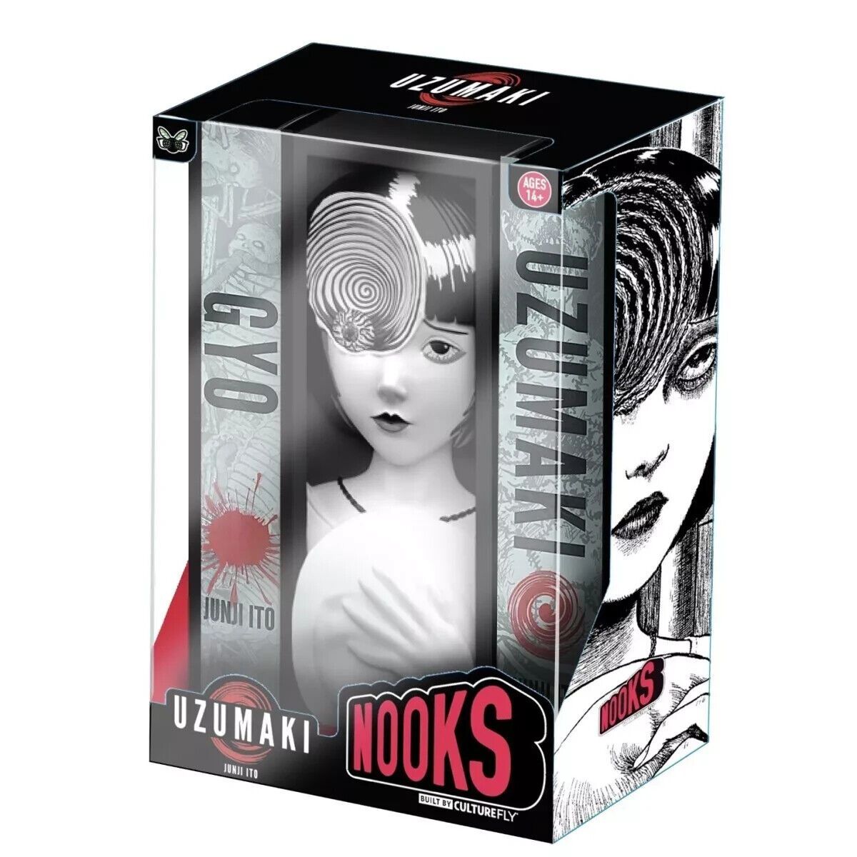 Junji Ito GYO Uzumaki 8 Vinyl NOOKS Shelf Bookend CultureFly 2024 NEW NIB