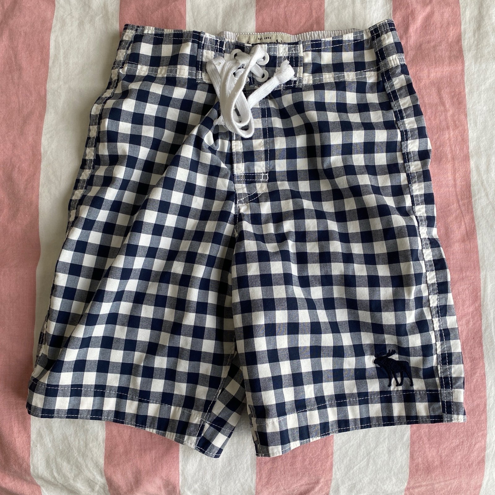 Kid baby Shorts swimwear L elastic belt Abercrombie kids blue