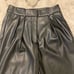 Noli High Waist Wide Leg Vegan Black Leather Trouser Size 4