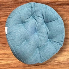PONY DANCE Round Cushion (Light Blue)