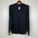 J. Crew Men's Merino Wool Blend V-Neck Sweater Black Size L NWT