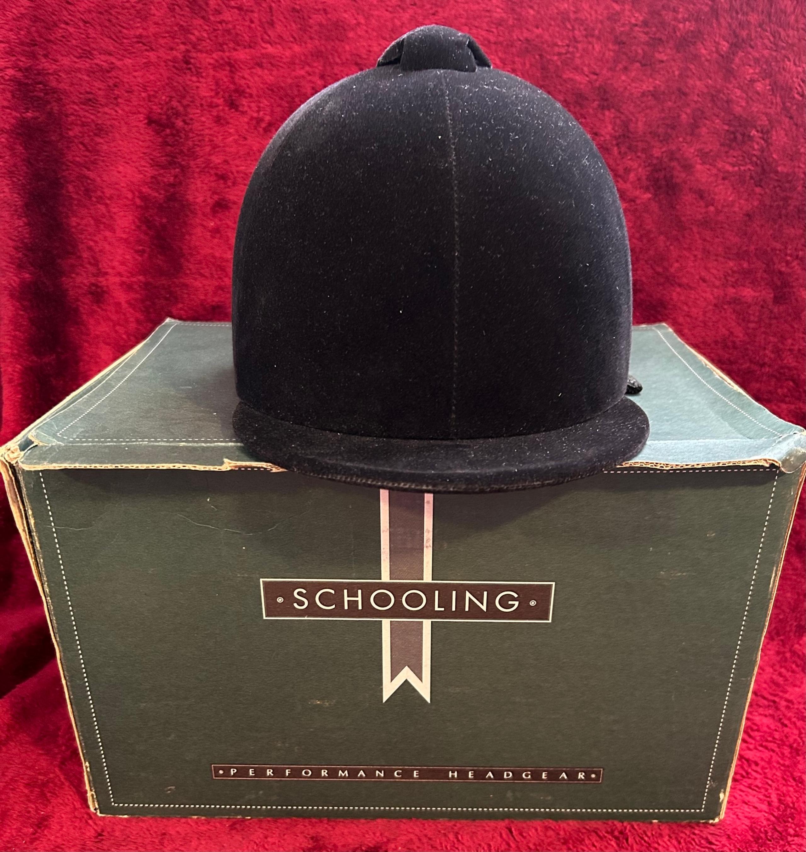 VINTAGE TROXEL SPIRIT BLACK  RIDING TRAINING HELMET SZ MED