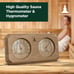 Sauna Thermometer and Hygrometer 2 in 1 - Fahrenheit & Celsius