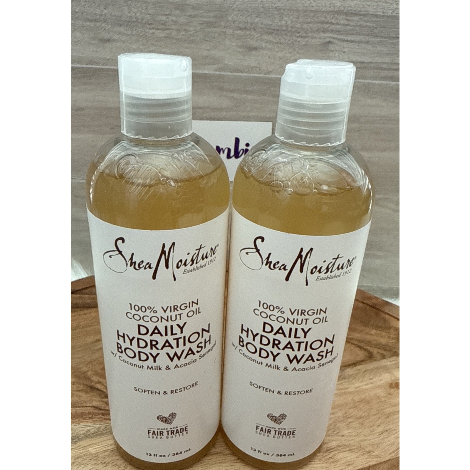 Shea Moisture Daily Hydration Body Wash -Lot of 2- with Virgin Coconut Oil New