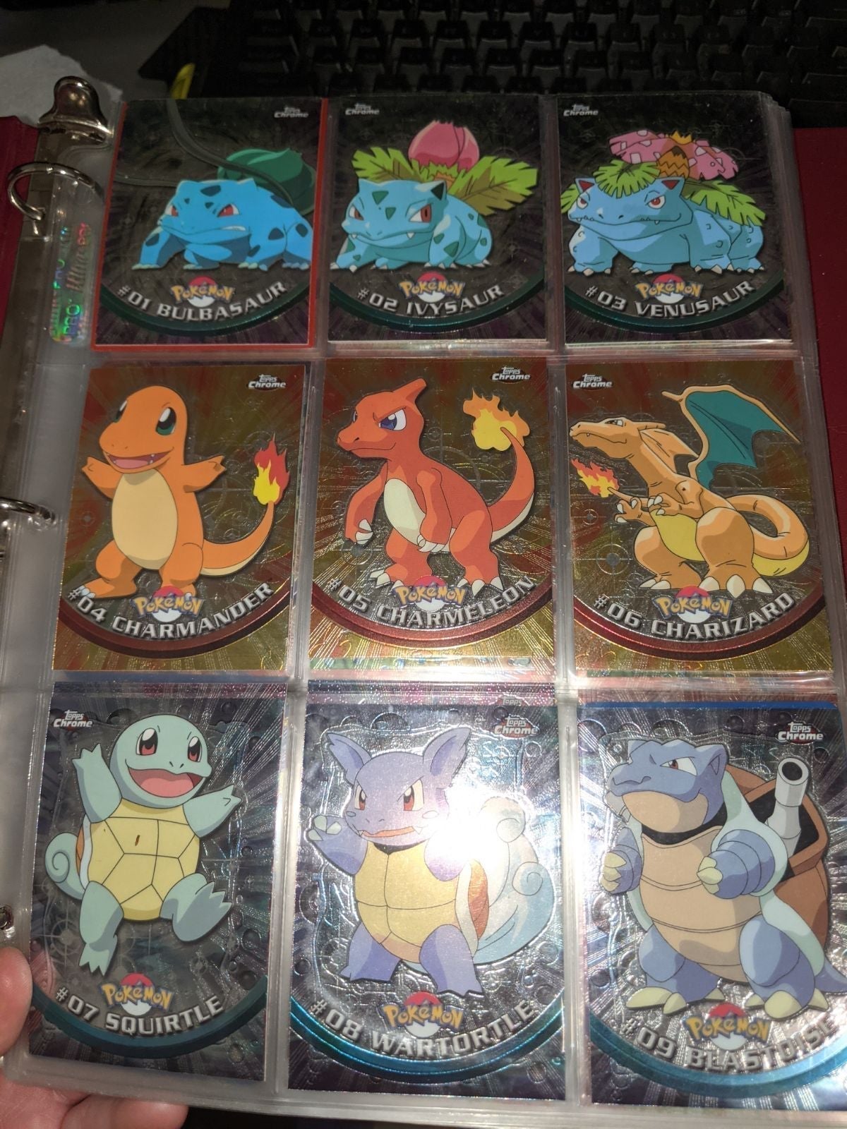Pokemon Topps Chrome Nintendo Tv Set 1-9 Holos