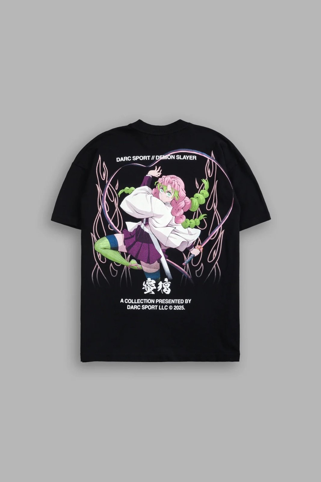 DARC SPORT HER FIRE OVERSIZE TEE IN BLACK