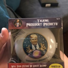 Talking President Predicto Lights Up & Talks - Trump Fortune Telling Ball Makes