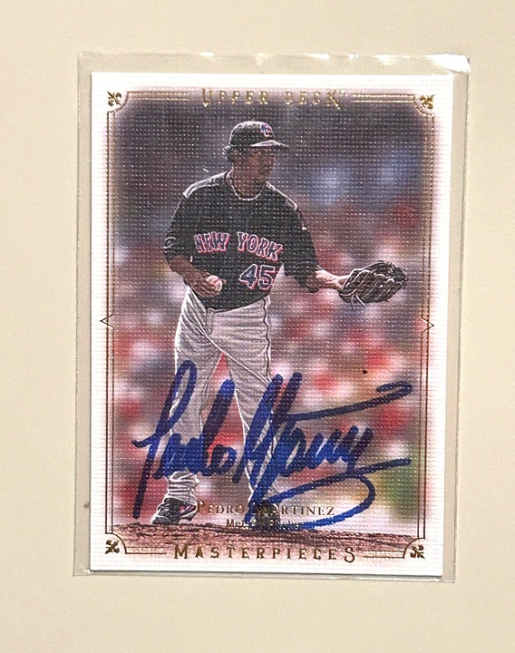 Pedro Martinez signed Upper Deck card