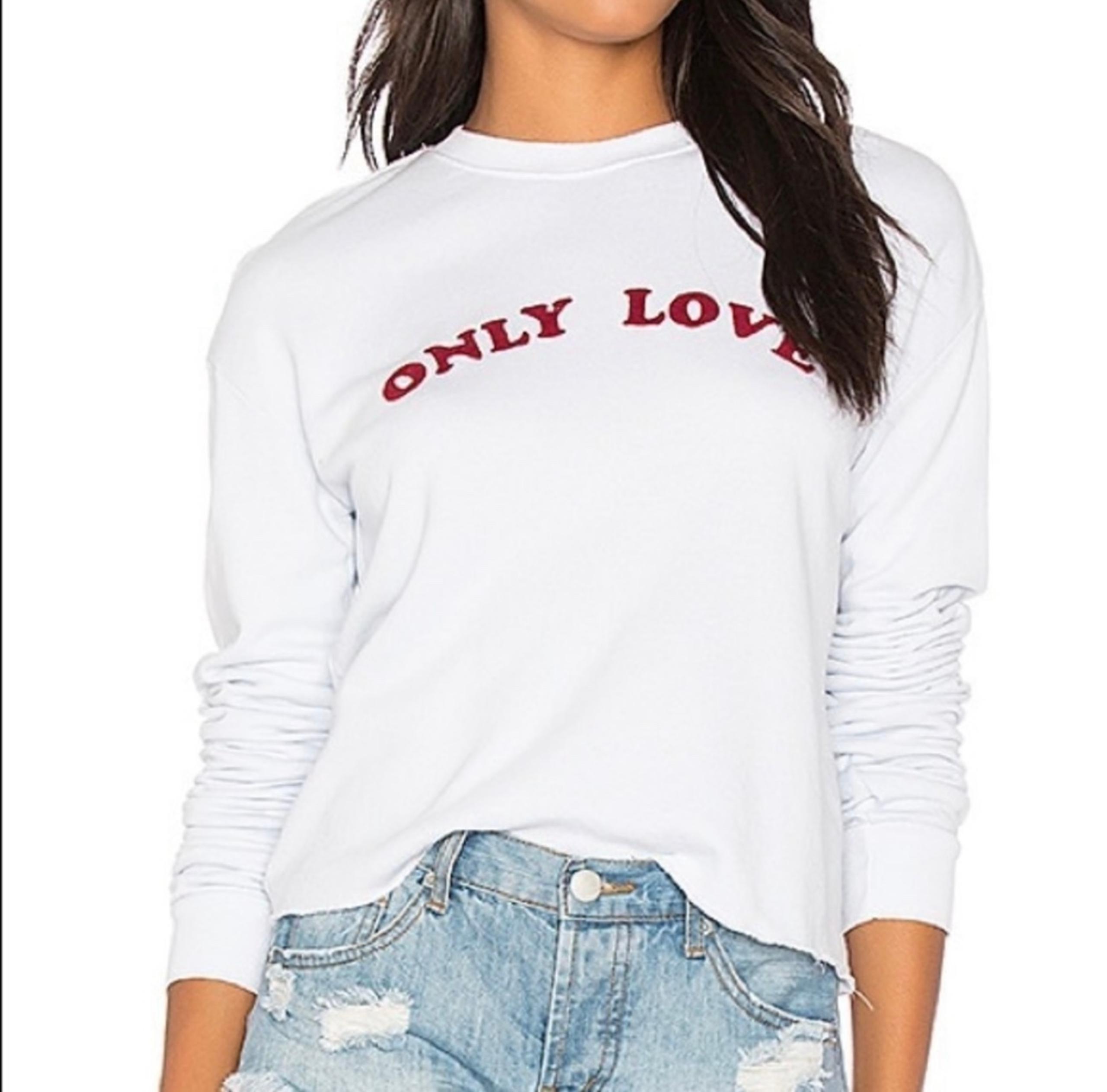 Spiritual Gangster Only Love Purplish Blue Women’ Sweatshirt Size XS