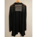Torrid Womens Cardigan 3X Black Rayon Stretch Lace Trim Open Front Whimsigoth
